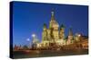 Russia, Moscow, Red Square, Kremlin, St. Basil's Cathedral-ClickAlps-Stretched Canvas