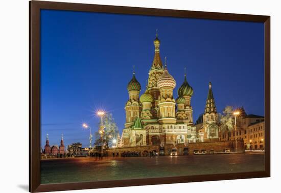 Russia, Moscow, Red Square, Kremlin, St. Basil's Cathedral-ClickAlps-Framed Photographic Print