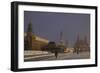 Russia, Moscow, Red Square, Lenin Mausoleum and Kremlin Walls with Historical Museum in Background-null-Framed Giclee Print