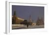 Russia, Moscow, Red Square, Lenin Mausoleum and Kremlin Walls with Historical Museum in Background-null-Framed Giclee Print