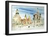 Russia, Moscow, Red Square with Kremlin Wall and Saint Basil's Cathedral-null-Framed Giclee Print