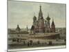 Russia, Moscow, Red Square with Saint Basil's Cathedral-null-Mounted Giclee Print