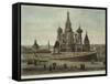 Russia, Moscow, Red Square with Saint Basil's Cathedral-null-Framed Stretched Canvas
