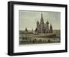 Russia, Moscow, Red Square with Saint Basil's Cathedral-null-Framed Giclee Print