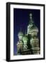 Russia, Moscow Region, Moscow, Red Square, Saint Basil's Cathedral, Night View-null-Framed Giclee Print