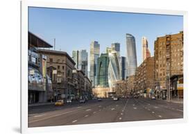 Russia, Moscow, skyscrappers of the Modern Moscow-City International business and finance developme-ClickAlps-Framed Photographic Print