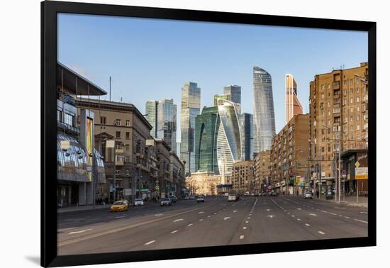 Russia, Moscow, skyscrappers of the Modern Moscow-City International business and finance developme-ClickAlps-Framed Photographic Print