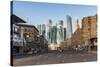 Russia, Moscow, skyscrappers of the Modern Moscow-City International business and finance developme-ClickAlps-Stretched Canvas