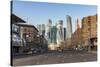 Russia, Moscow, skyscrappers of the Modern Moscow-City International business and finance developme-ClickAlps-Stretched Canvas