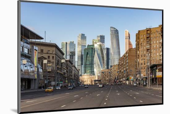 Russia, Moscow, skyscrappers of the Modern Moscow-City International business and finance developme-ClickAlps-Mounted Photographic Print