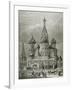 Russia, Moscow, St. Basil's Cathedral, Engraving-Tarker-Framed Giclee Print