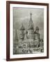 Russia, Moscow, St. Basil's Cathedral, Engraving-Tarker-Framed Giclee Print