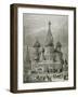 Russia, Moscow, St. Basil's Cathedral, Engraving-Tarker-Framed Giclee Print