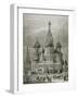 Russia, Moscow, St. Basil's Cathedral, Engraving-Tarker-Framed Giclee Print