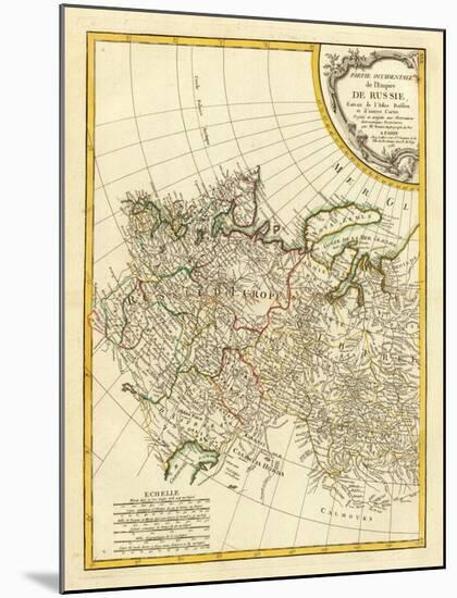 Russia Occidentale, c.1785-Rigobert Bonne-Mounted Art Print