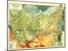 Russia - Panoramic Map-Lantern Press-Mounted Art Print