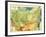 Russia - Panoramic Map-Lantern Press-Framed Art Print