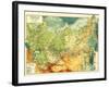 Russia - Panoramic Map-Lantern Press-Framed Art Print