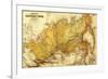 Russia - Panoramic Map-Lantern Press-Framed Premium Giclee Print