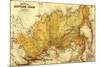 Russia - Panoramic Map-Lantern Press-Mounted Premium Giclee Print