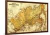 Russia - Panoramic Map-Lantern Press-Framed Art Print