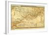 Russia - Panoramic Map-Lantern Press-Framed Art Print