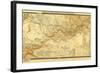 Russia - Panoramic Map-Lantern Press-Framed Art Print