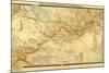 Russia - Panoramic Map-Lantern Press-Mounted Art Print