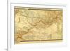 Russia - Panoramic Map-Lantern Press-Framed Premium Giclee Print