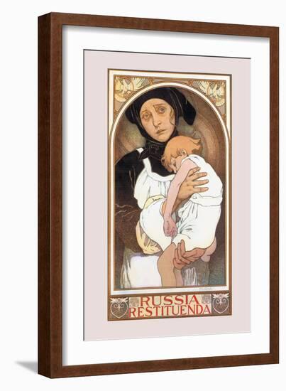 Russia Restituenda-Alphonse Mucha-Framed Art Print