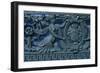 Russia, Saint Petersburg, Detail of Wrought Iron Bridge Parapet with City's Coats of Arms-null-Framed Giclee Print