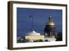 Russia, Saint Petersburg, Historic Centre, Admiralty Building and Dome of Saint Isaac's Cathedral-null-Framed Giclee Print