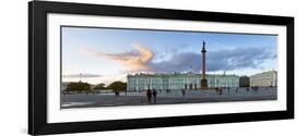 Russia, Saint Petersburg, Palace Square, Alexander Column and the Hermitage, Winter Palace-Gavin Hellier-Framed Photographic Print