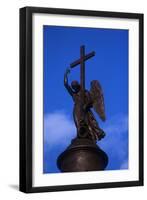 Russia, Saint Petersburg, Palace Square, Bronze Angel-null-Framed Giclee Print