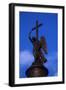 Russia, Saint Petersburg, Palace Square, Bronze Angel-null-Framed Giclee Print