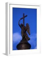 Russia, Saint Petersburg, Palace Square, Bronze Angel-null-Framed Giclee Print