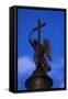 Russia, Saint Petersburg, Palace Square, Bronze Angel-null-Framed Stretched Canvas