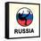 Russia Soccer-null-Framed Stretched Canvas