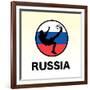 Russia Soccer-null-Framed Giclee Print