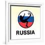 Russia Soccer-null-Framed Giclee Print