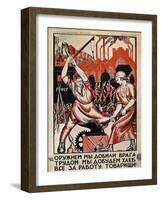 Russia: Soviet Poster, 1920-Nikolai Kogout-Framed Giclee Print