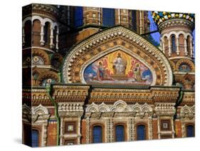 Russia, St; Petersburg; a Detail of the Restored Church of Christ the Saviour-Ken Sciclina-Stretched Canvas