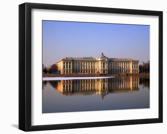 Russia, St;Petersburg; Along the Neva River Embarkement, the St-Ken Sciclina-Framed Photographic Print