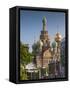 Russia, St. Petersburg, Center, Church of the Saviour of Spilled Blood on Griboedov Canal-Walter Bibikow-Framed Stretched Canvas