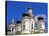 Russia, St Petersburg; Cupolas of the Vladimirsky Church-Nick Laing-Stretched Canvas