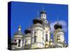Russia, St Petersburg; Cupolas of the Vladimirsky Church-Nick Laing-Stretched Canvas