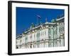 Russia, St. Petersburg, Dvotsovaya Square, Winter Palace and Hermitage Museum-Walter Bibikow-Framed Photographic Print