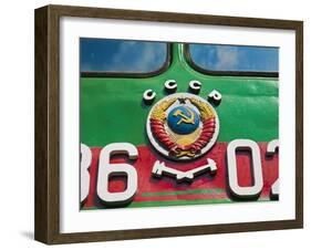 Russia, St Petersburg, Locomotives at the Railway Museum-Jane Sweeney-Framed Photographic Print