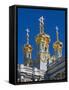 Russia, St. Petersburg, Pushkin-Tsarskoye Selo, Catherine Palace Chapel Detail-Walter Bibikow-Framed Stretched Canvas