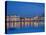 Russia, St;Petersburg; the Partly Frozen Neva River in Winter, with the Winter Palace-Ken Sciclina-Stretched Canvas